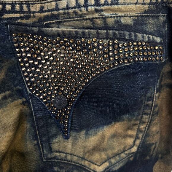 Robin's Jean Style D5696 Long Flap Gold Coated Crystal Embellished Size 40x31 - Picture 6 of 14